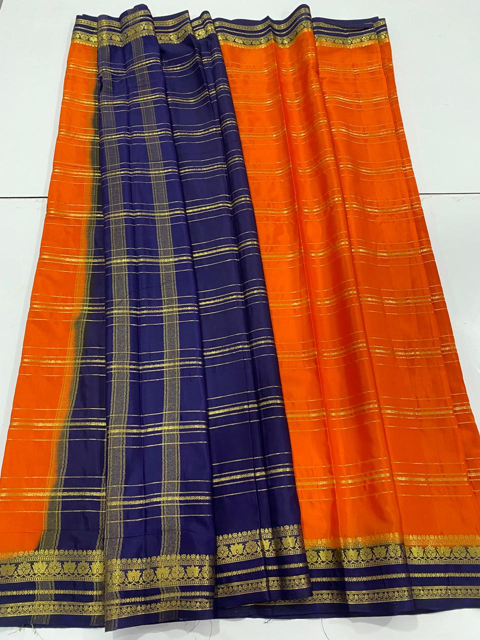 Mysore Crepe Lines Saree (2964)