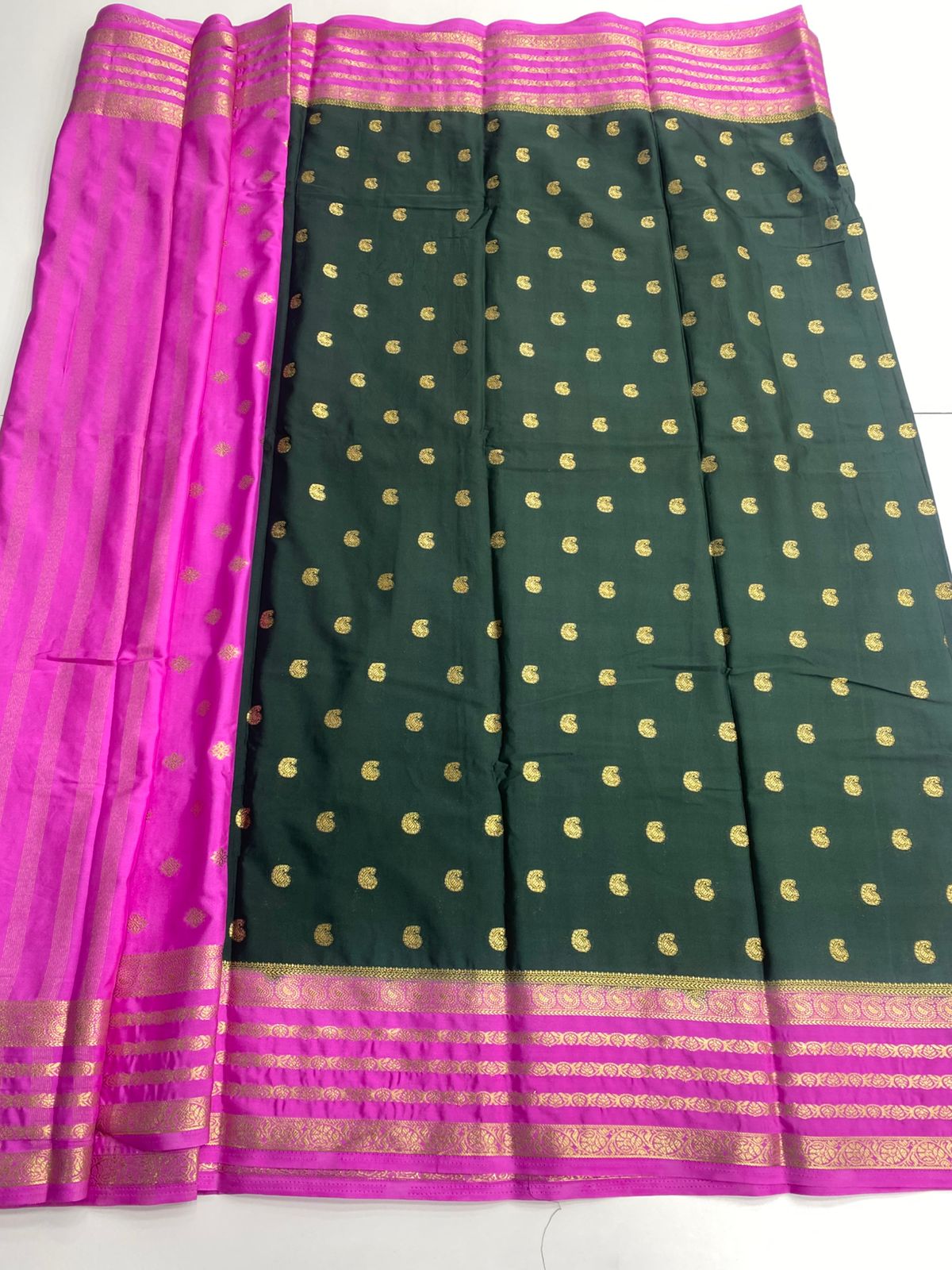 Mysore Crepe Butta Saree (2995B)