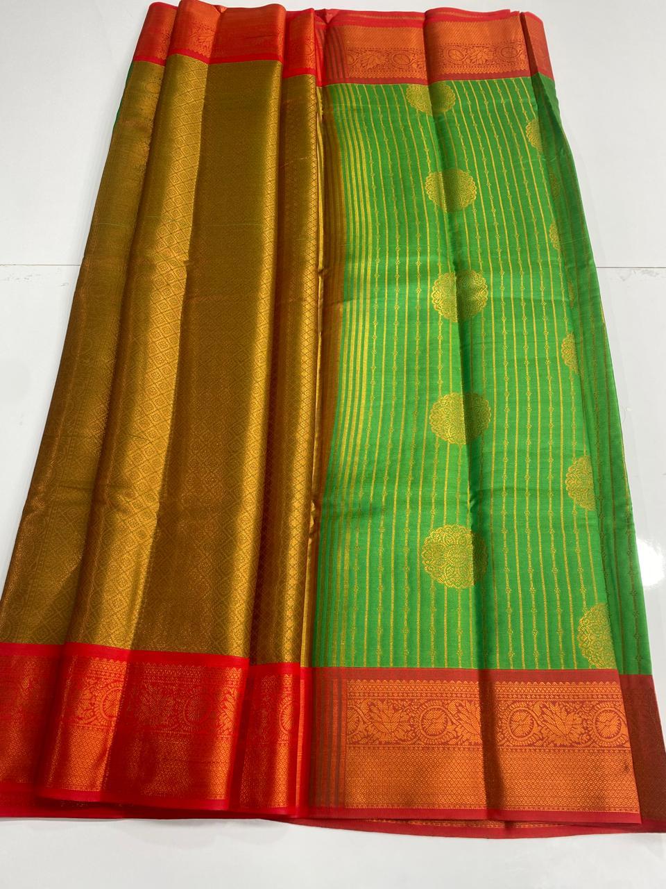 Semi Silk Broket Saree (2989C)