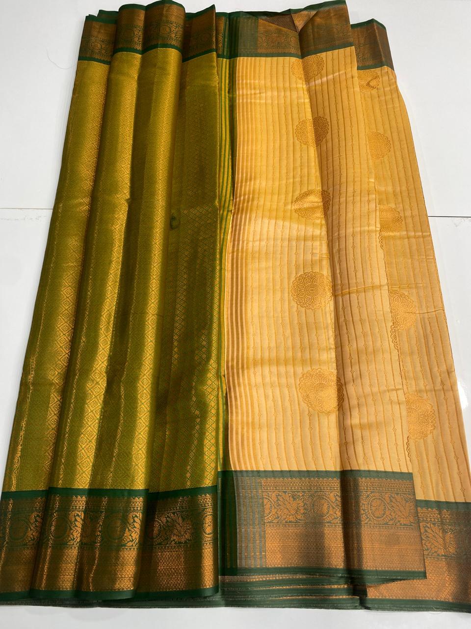 Semi Silk Broket Saree (2989C)