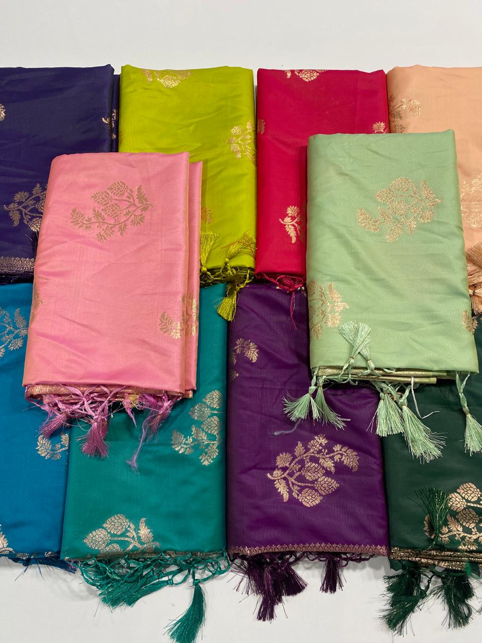 Semi Silk Butta Saree  (3000A)