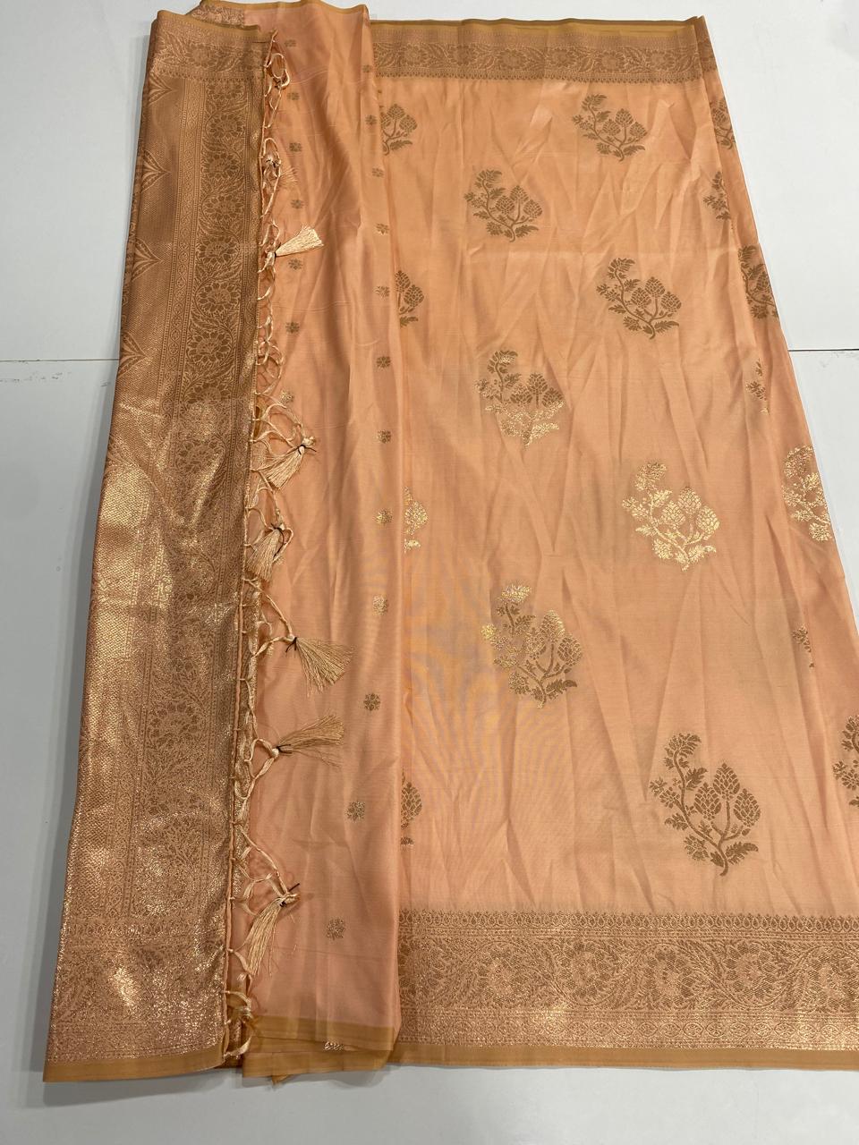 Semi Silk Butta Saree  (3000A)