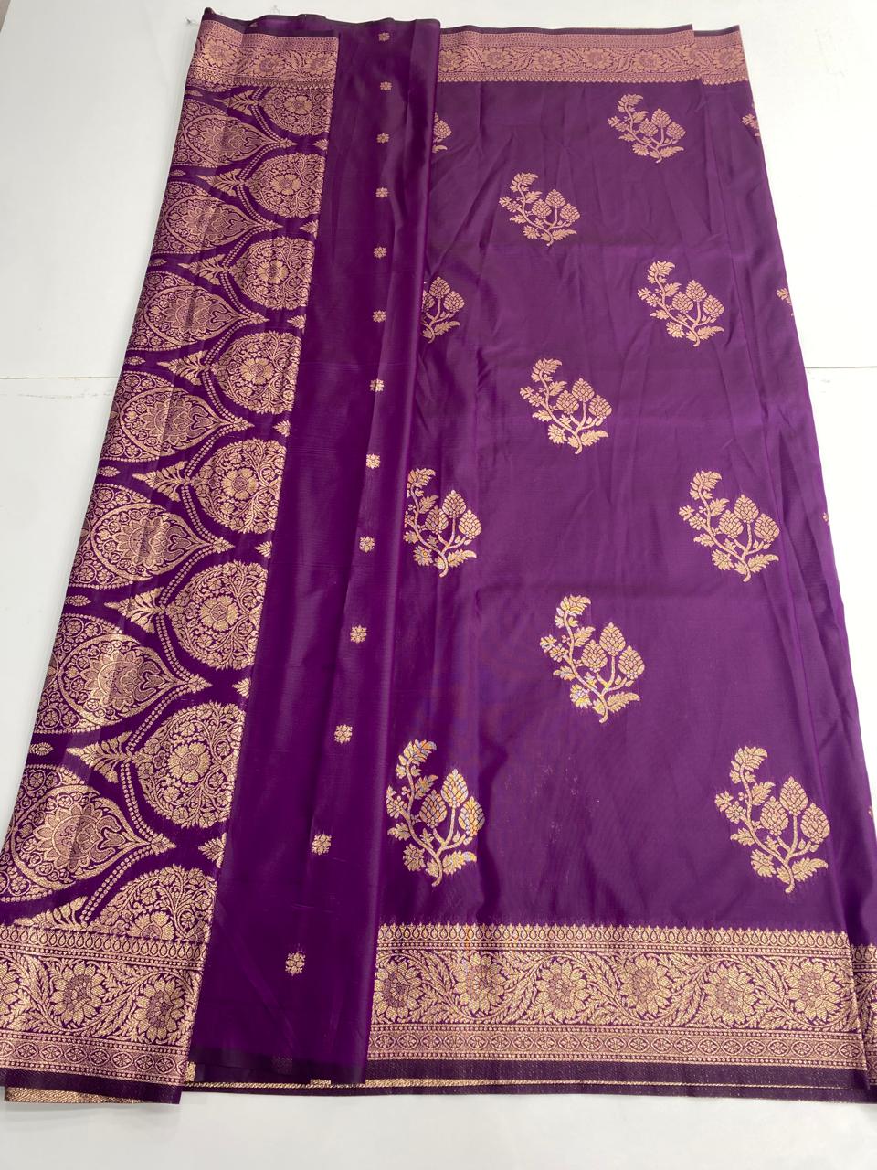 Semi Silk Butta Saree  (3000A)