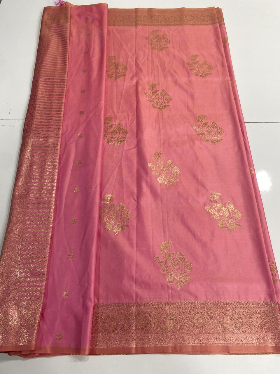 Semi Silk Butta Saree  (3000A)