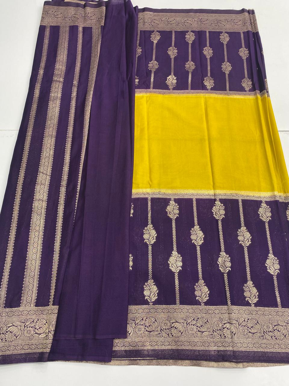 Khaddi Georgette Big Jal Border Saree (2994B)