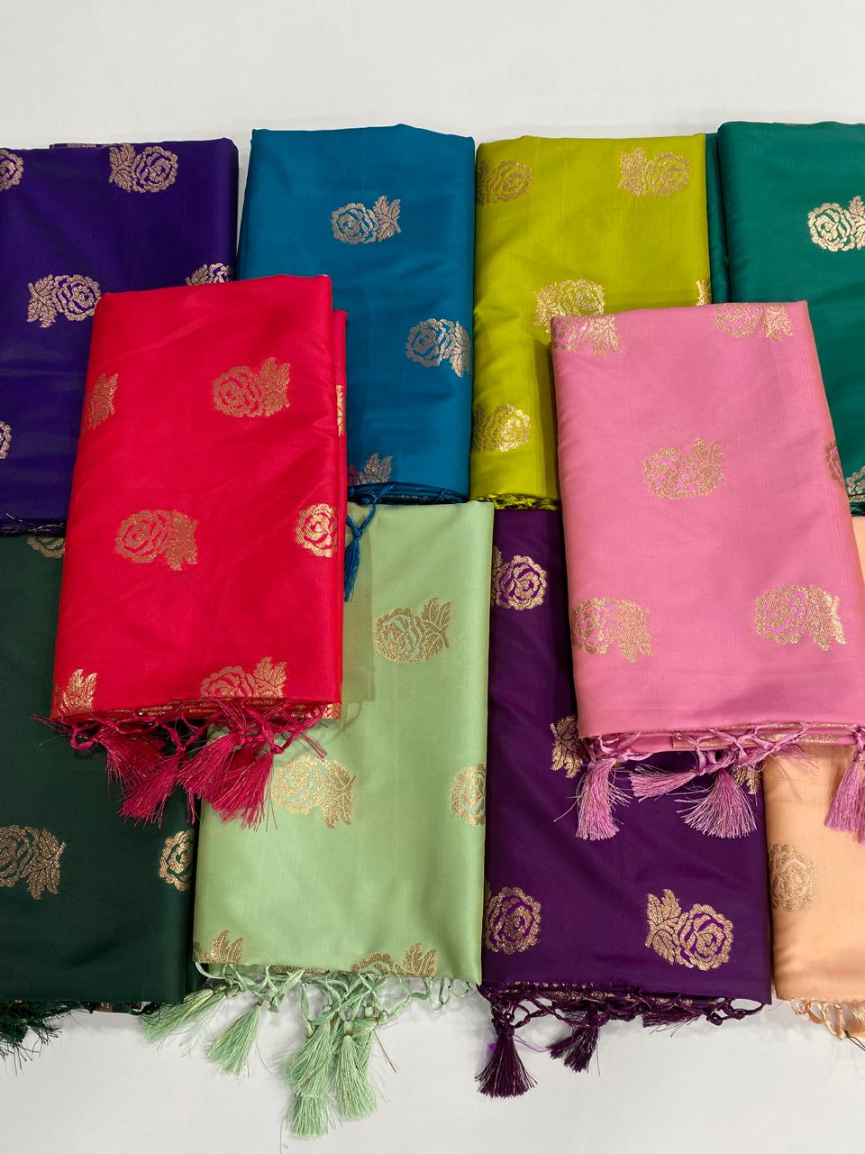 Semi Silk Butta Saree (3000B)