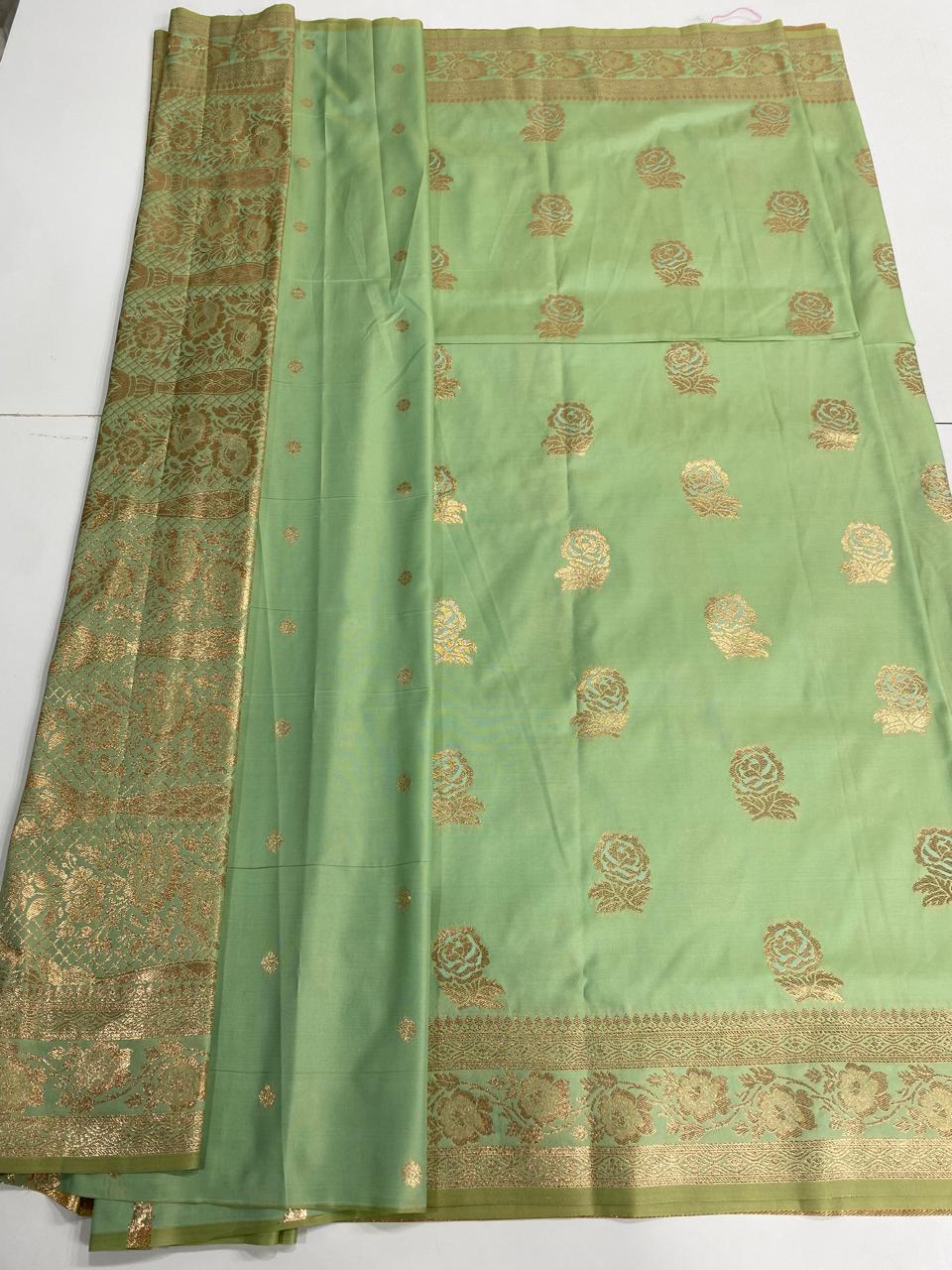 Semi Silk Butta Saree (3000B)