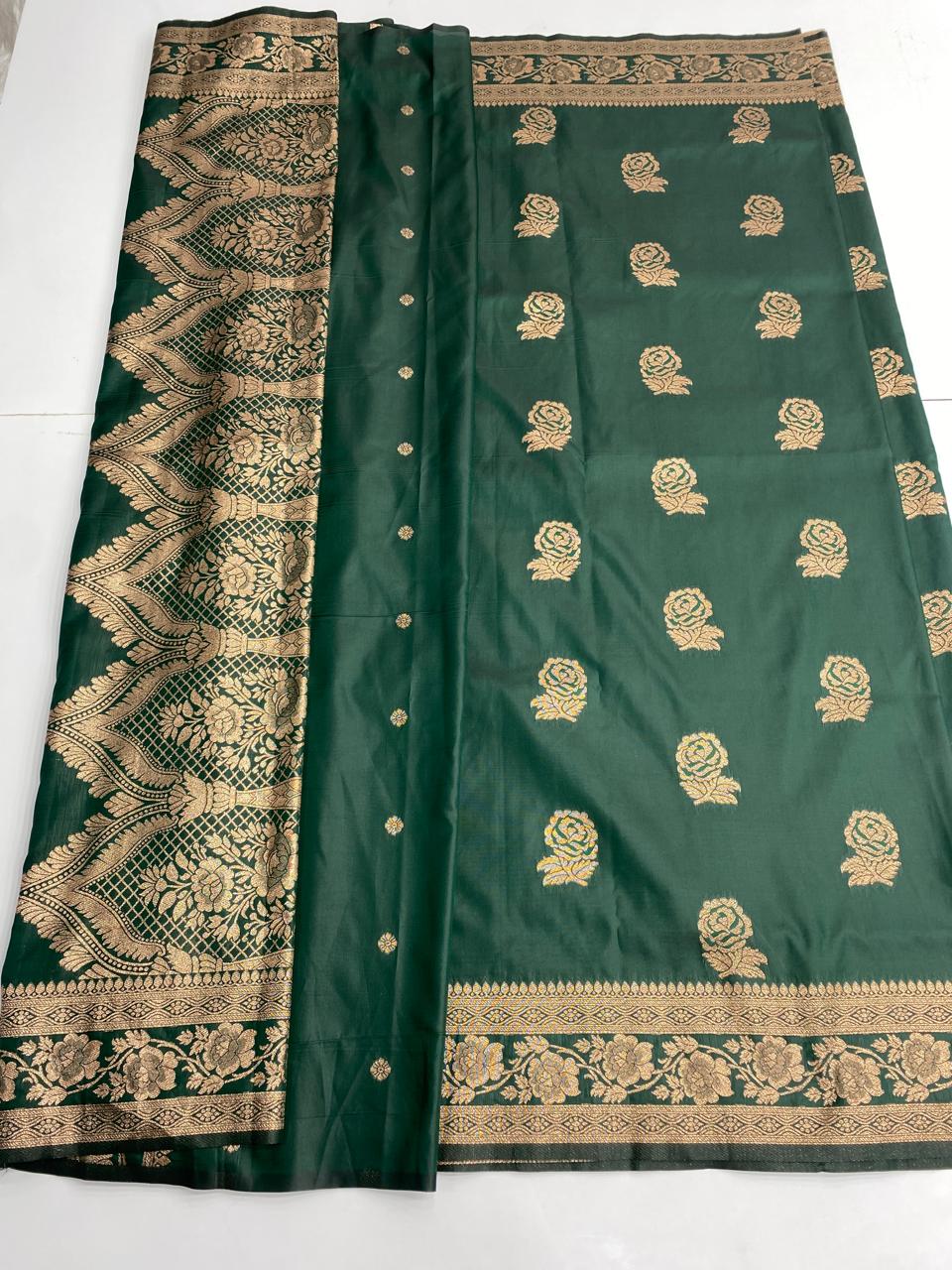 Semi Silk Butta Saree (3000B)