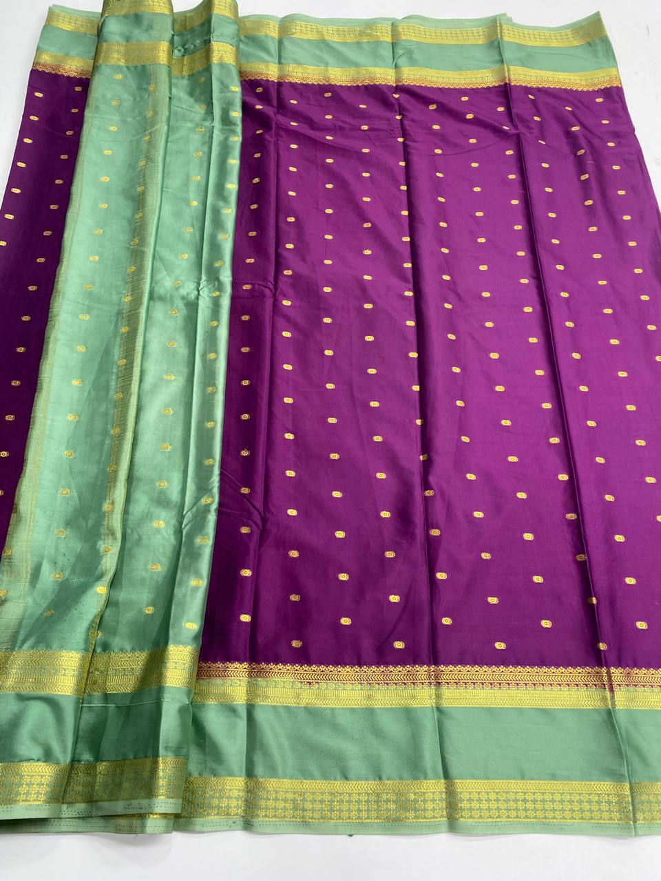 Mysore Crepe Butta Saree (3002A)