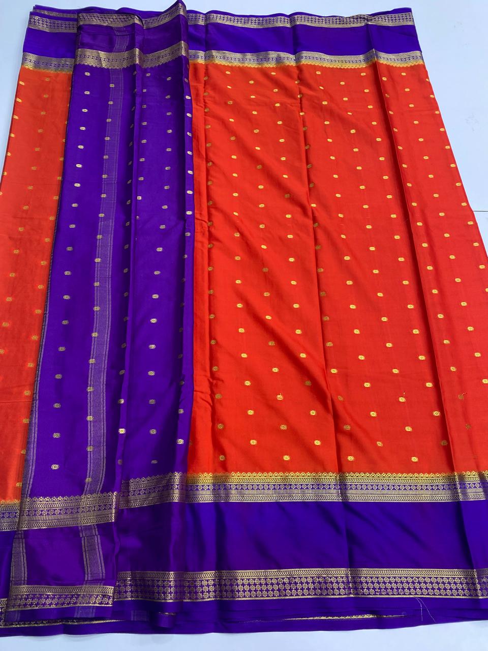 Mysore Crepe Butta Saree (3002A)
