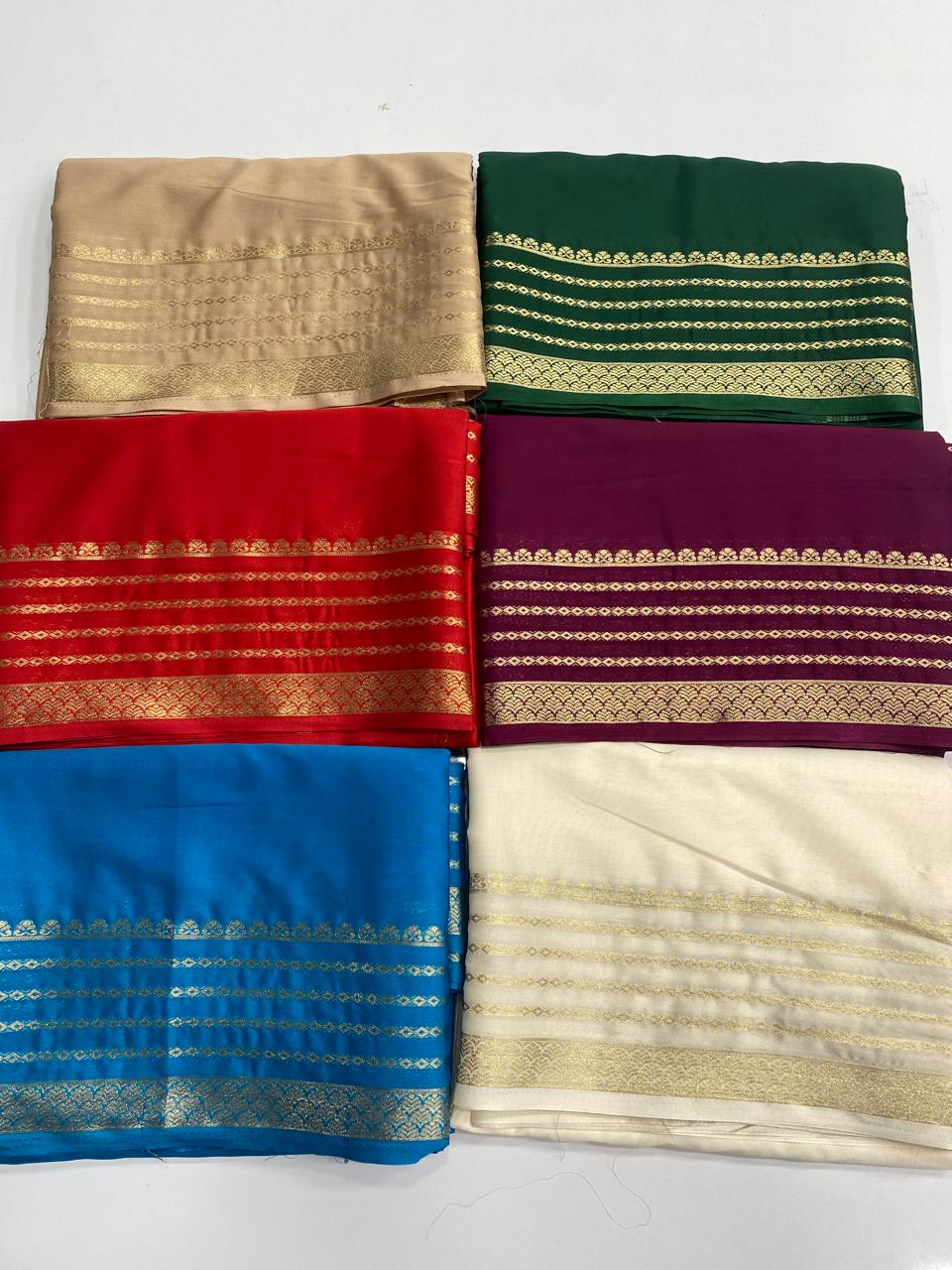 Mysore Crepe Self Saree (2998)