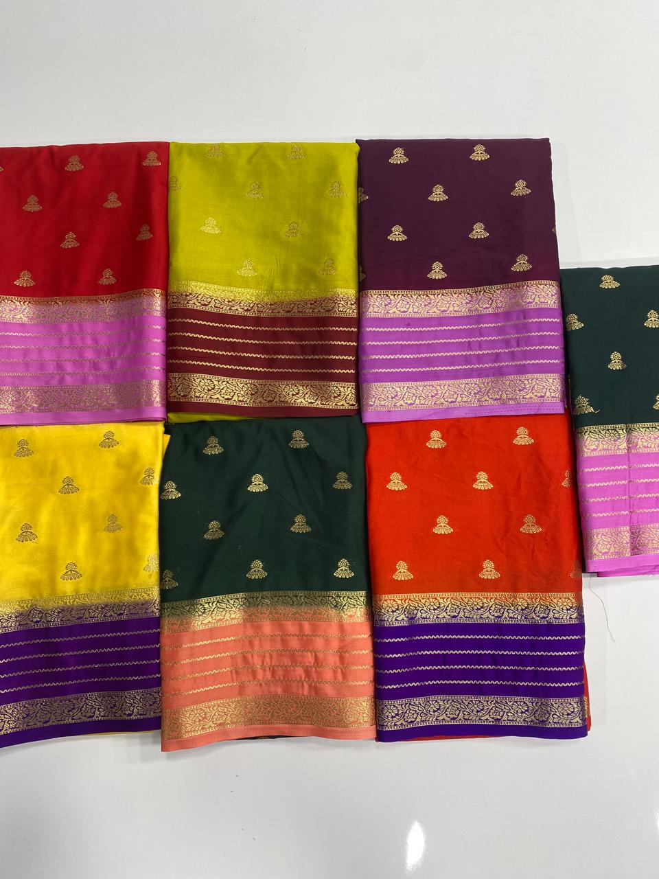 Mysore Crepe Butta Saree (3001A)