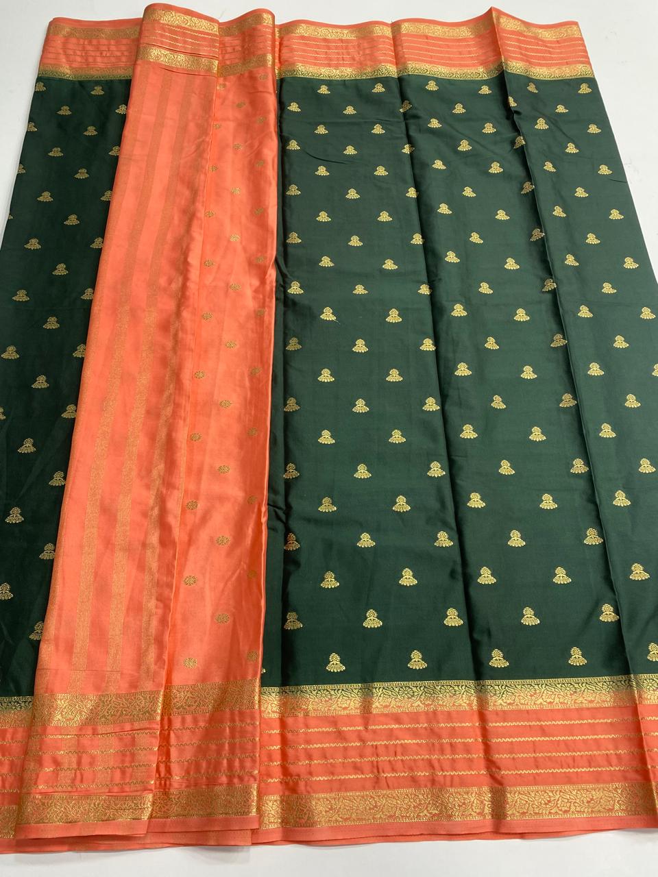 Mysore Crepe Butta Saree (3001A)