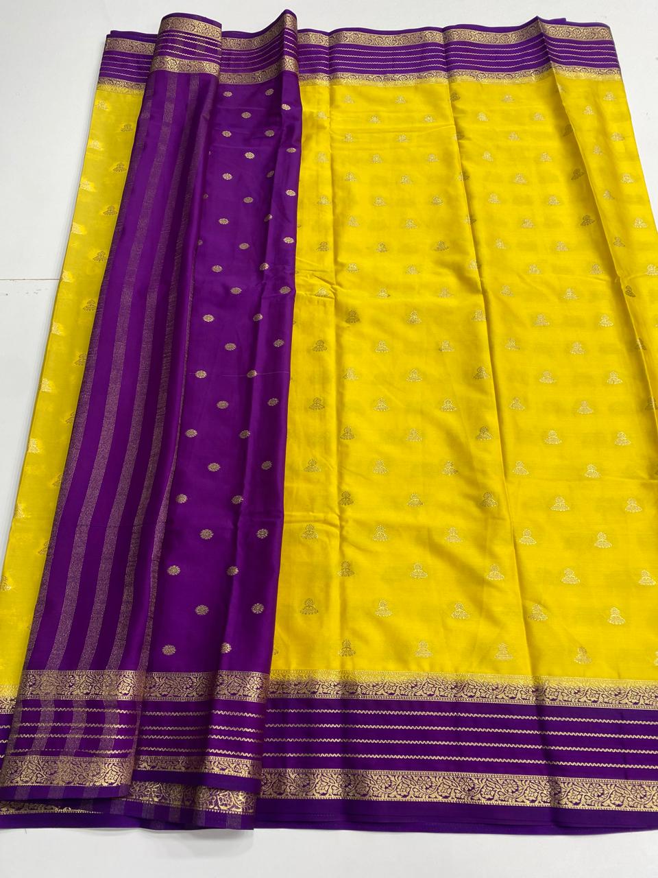 Mysore Crepe Butta Saree (3001A)