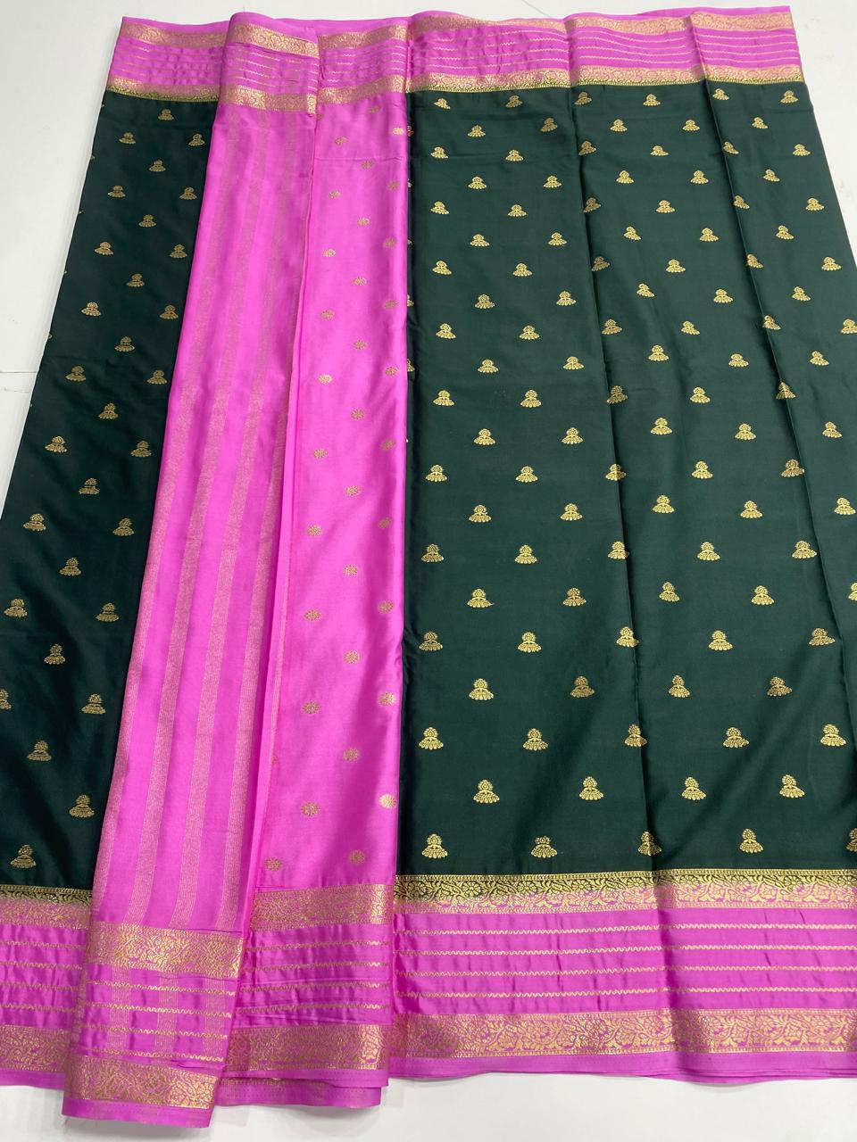 Mysore Crepe Butta Saree (3001A)