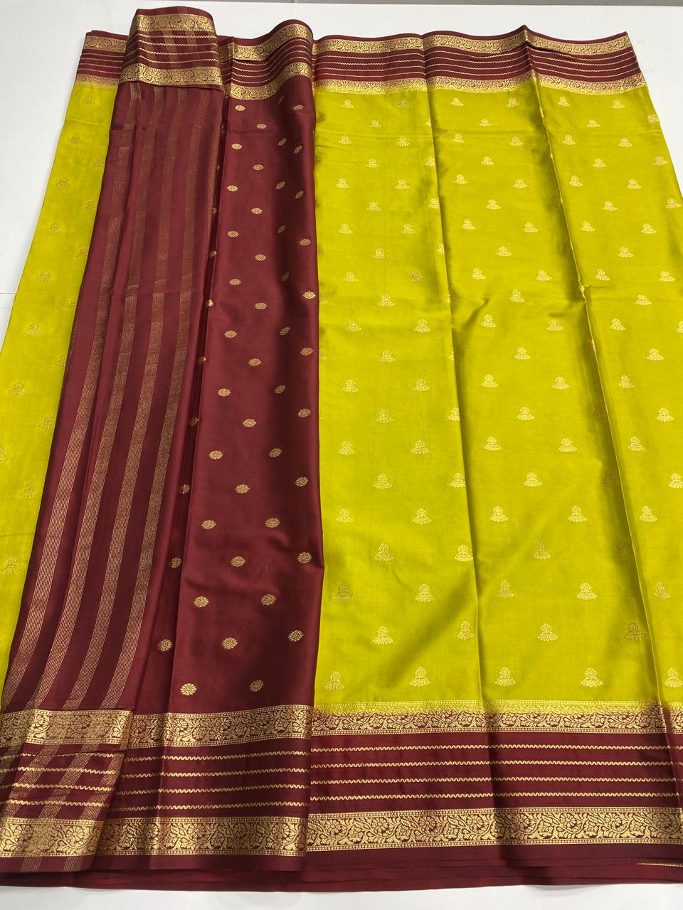 Mysore Crepe Butta Saree (3001A)