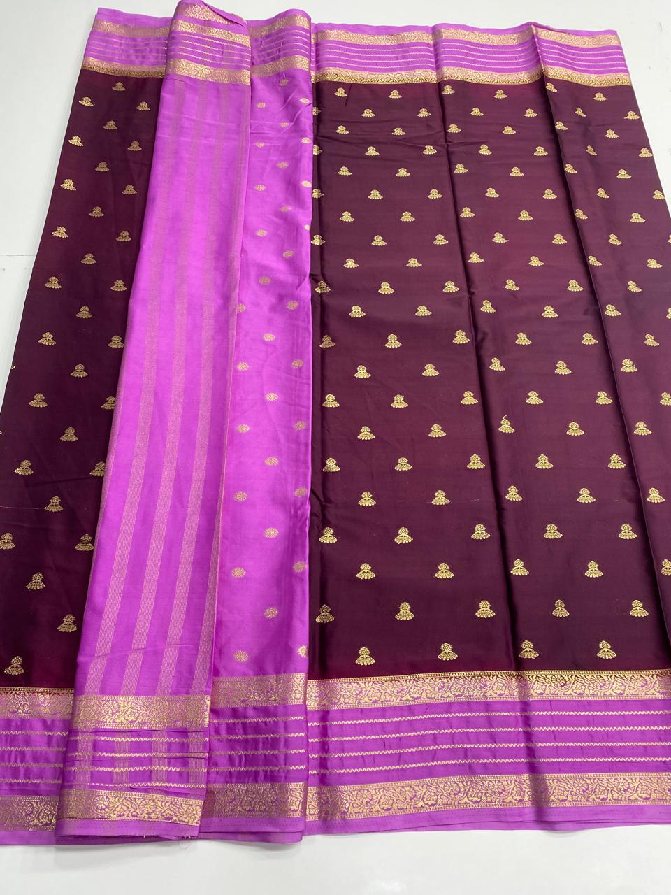 Mysore Crepe Butta Saree (3001A)