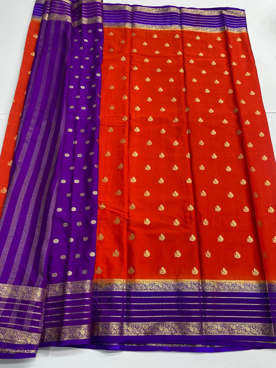 Mysore Crepe Butta Saree (3001B)