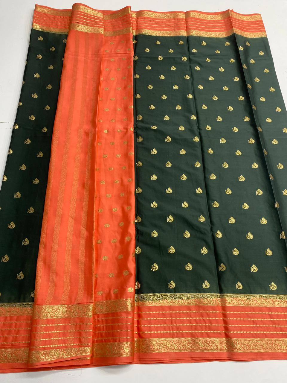 Mysore Crepe Butta Saree (3001B)