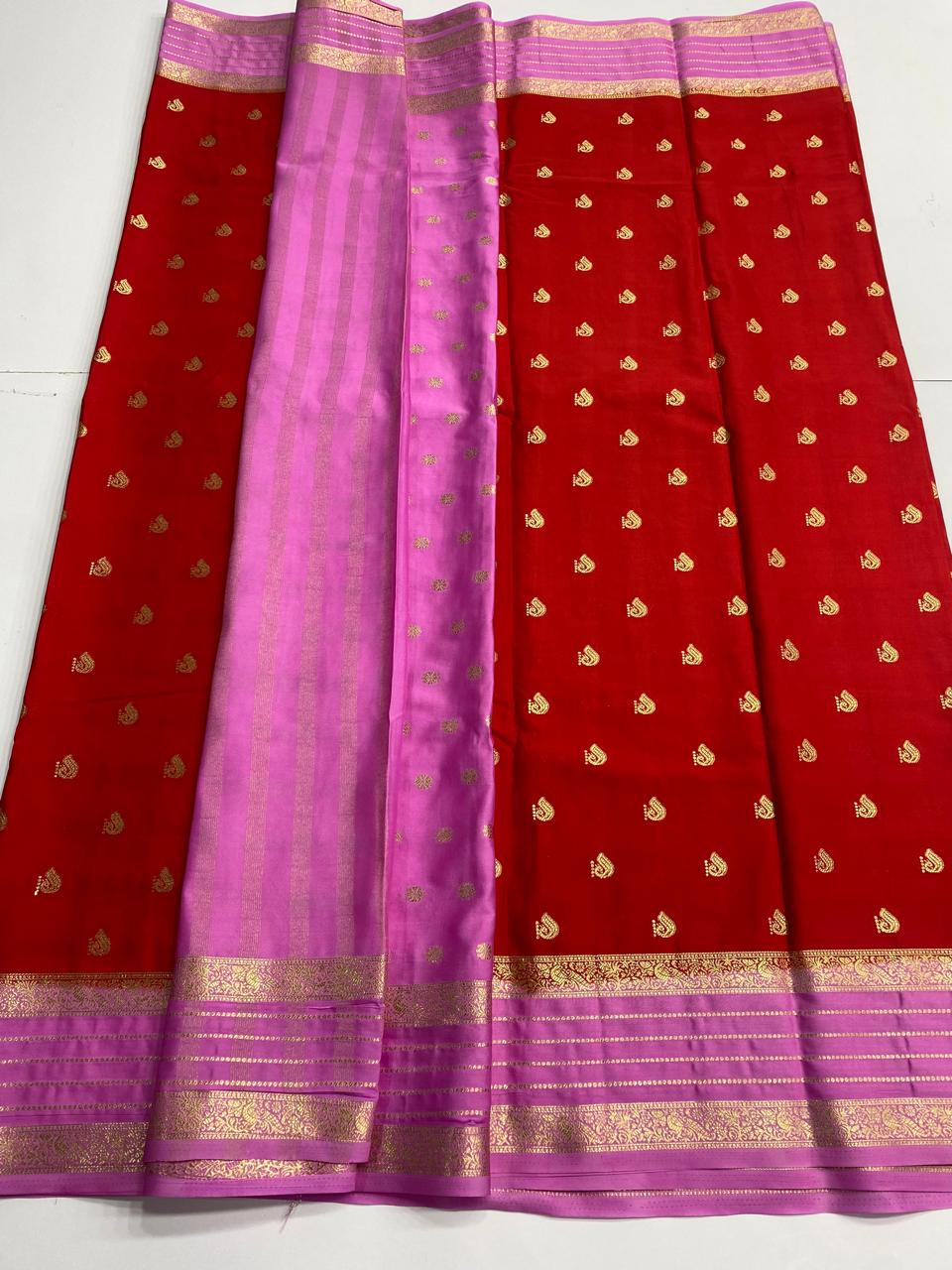Mysore Crepe Butta Saree (3001B)