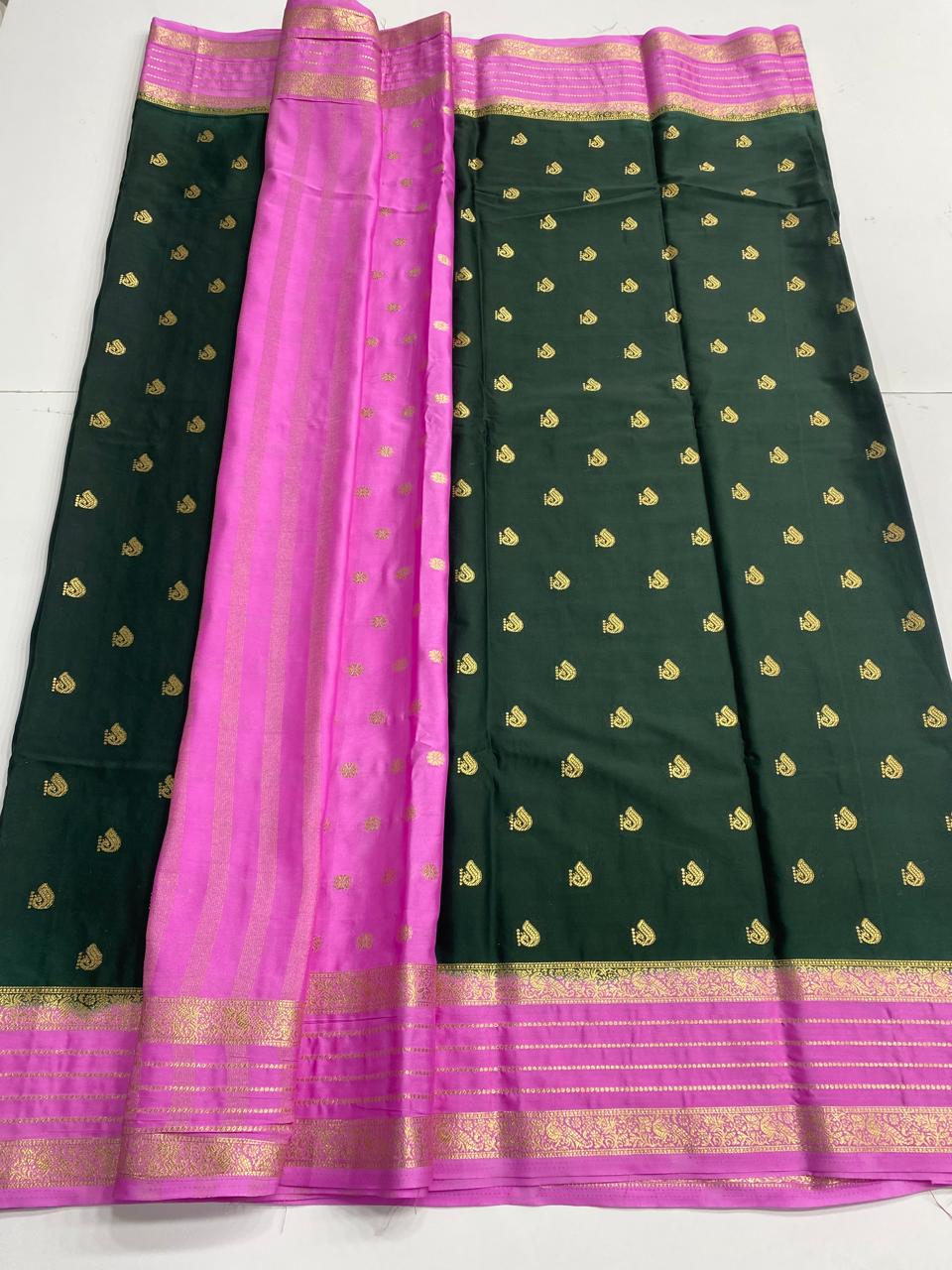 Mysore Crepe Butta Saree (3001B)