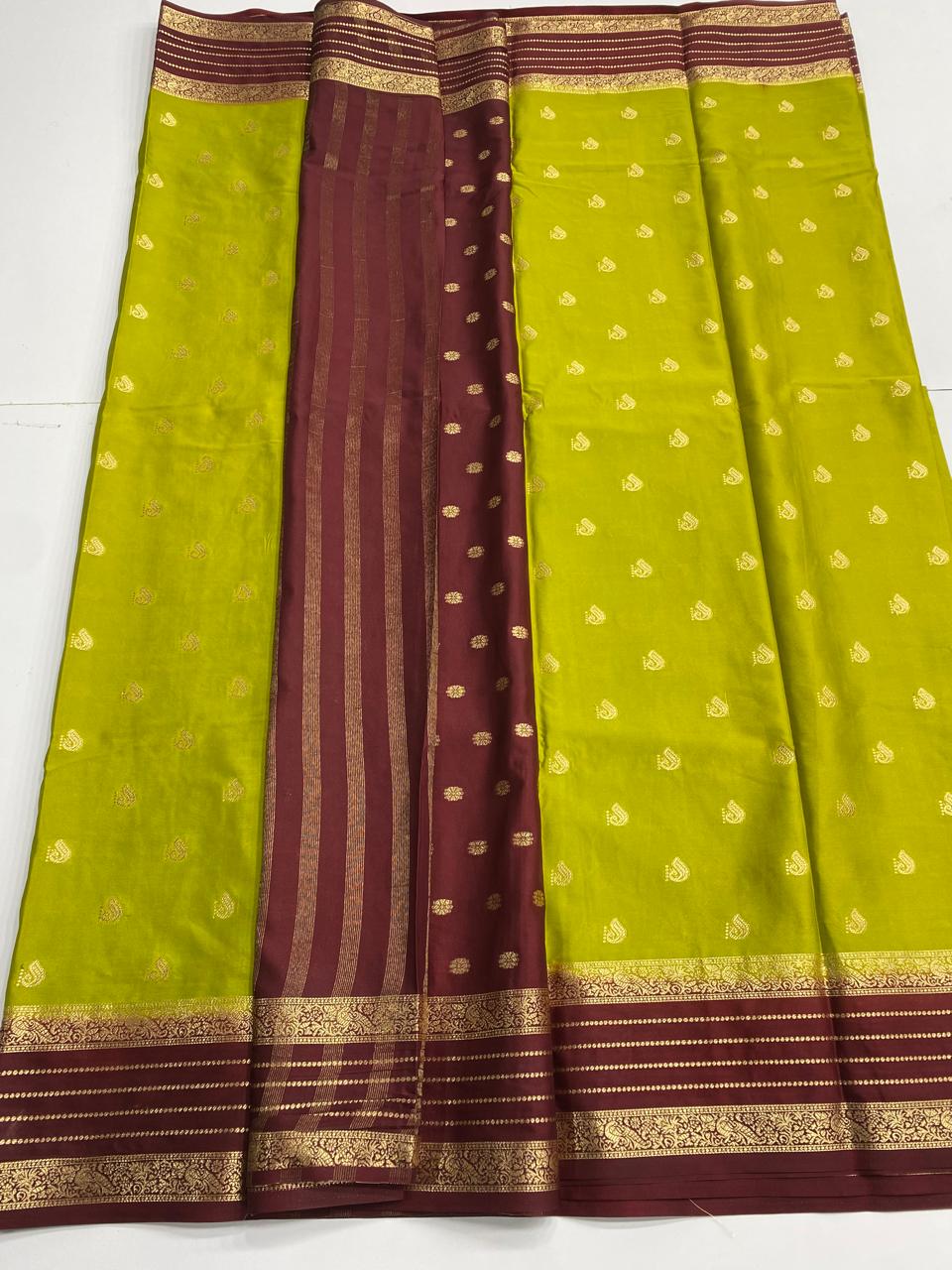 Mysore Crepe Butta Saree (3001B)