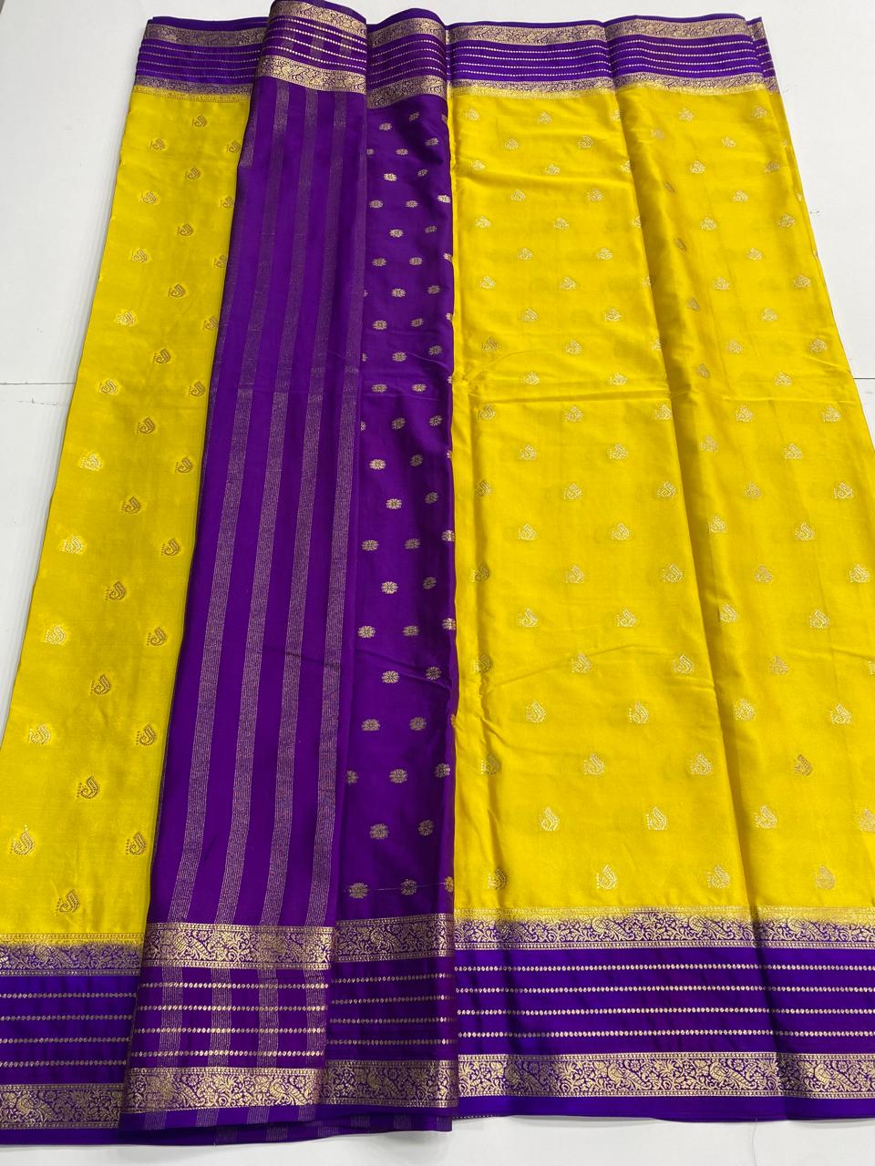 Mysore Crepe Butta Saree (3001B)