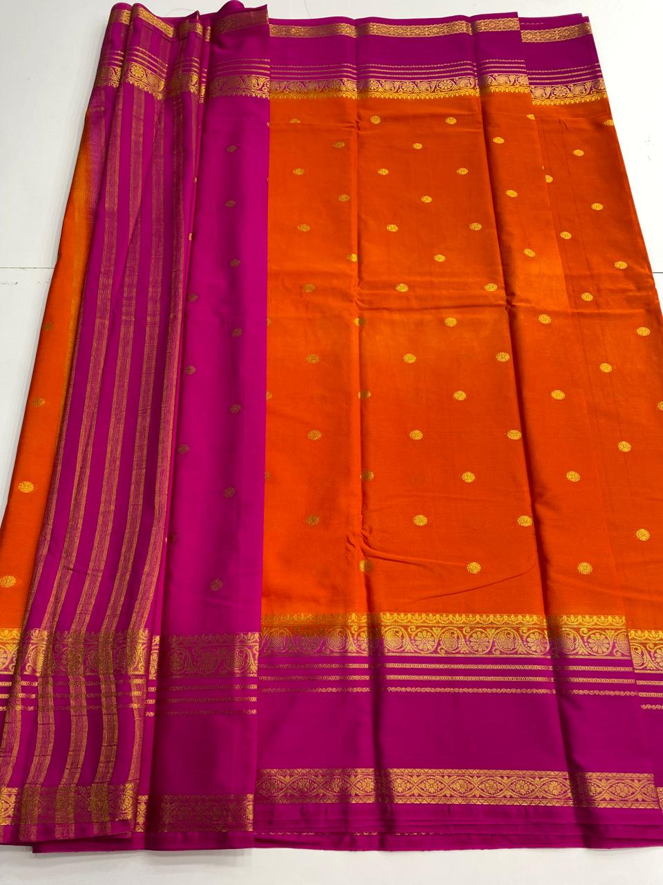 Mysore Crepe Butta Saree  ( 3003-R )