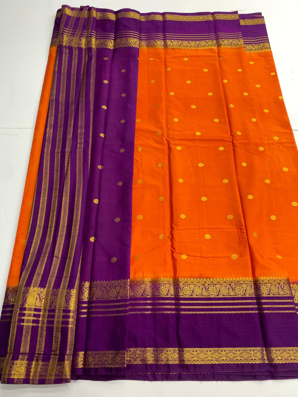 Mysore Crepe Butta Saree  ( 3003-R )