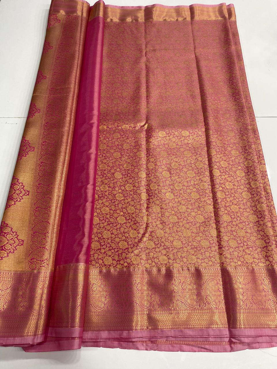 Kanchipuram semi silk sarees  ( 3004-R )