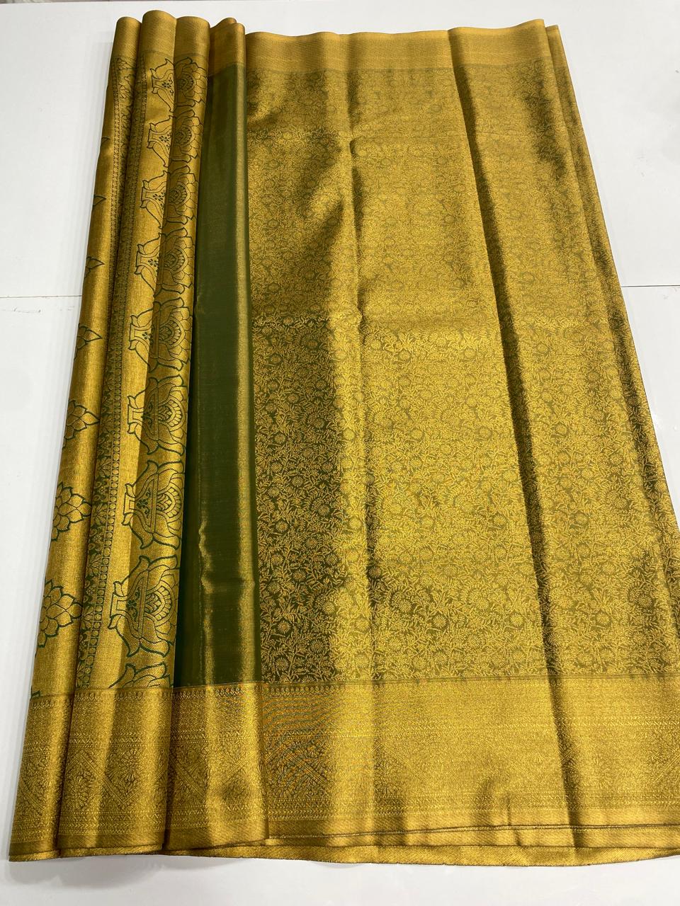 Kanchipuram semi silk sarees  ( 3004-R )