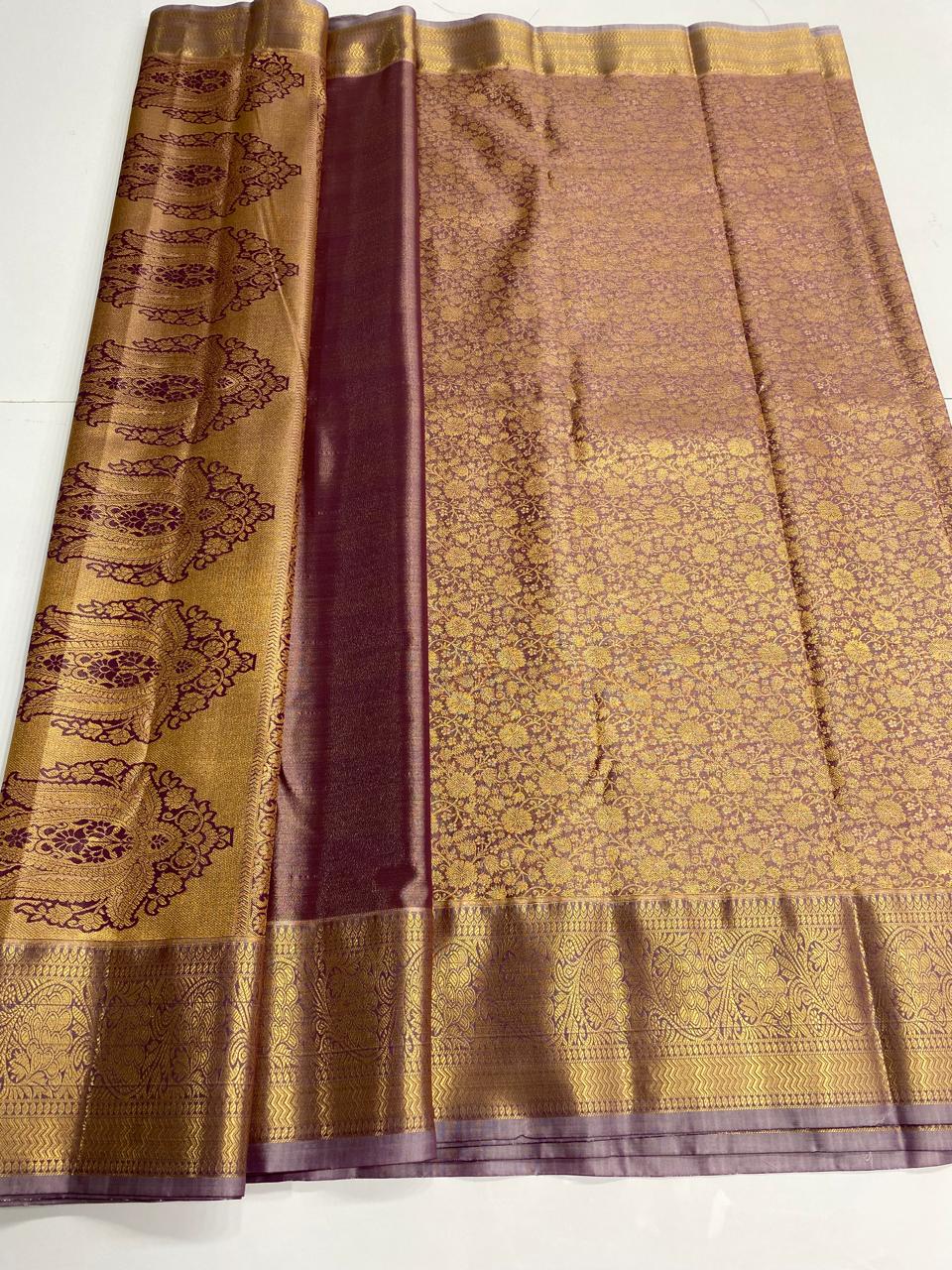 Kanchipuram semi silk sarees  ( 3004-R )