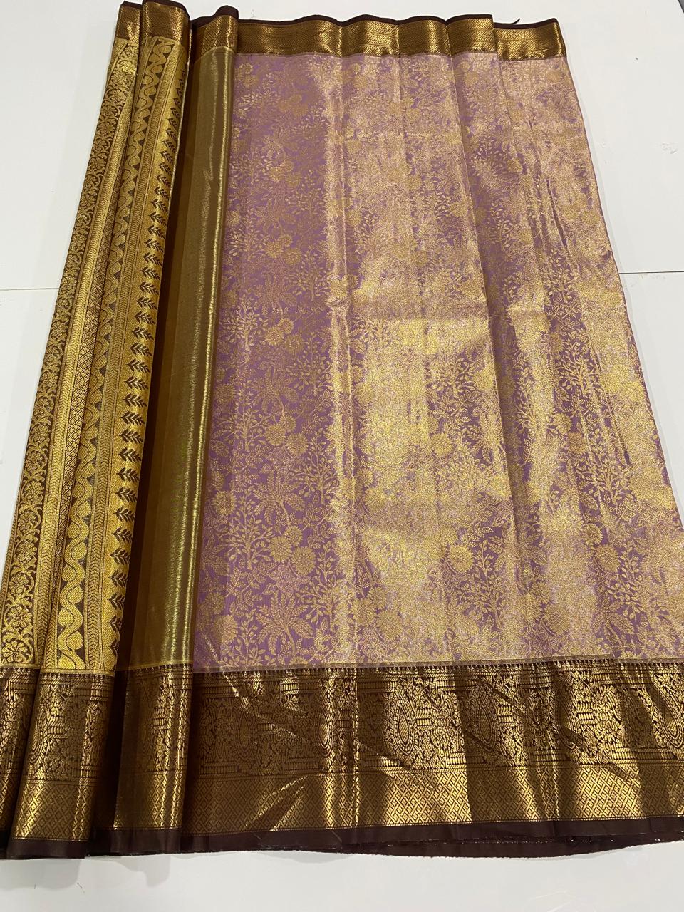 Kanchipuram semi silk sarees  ( 3005-R )