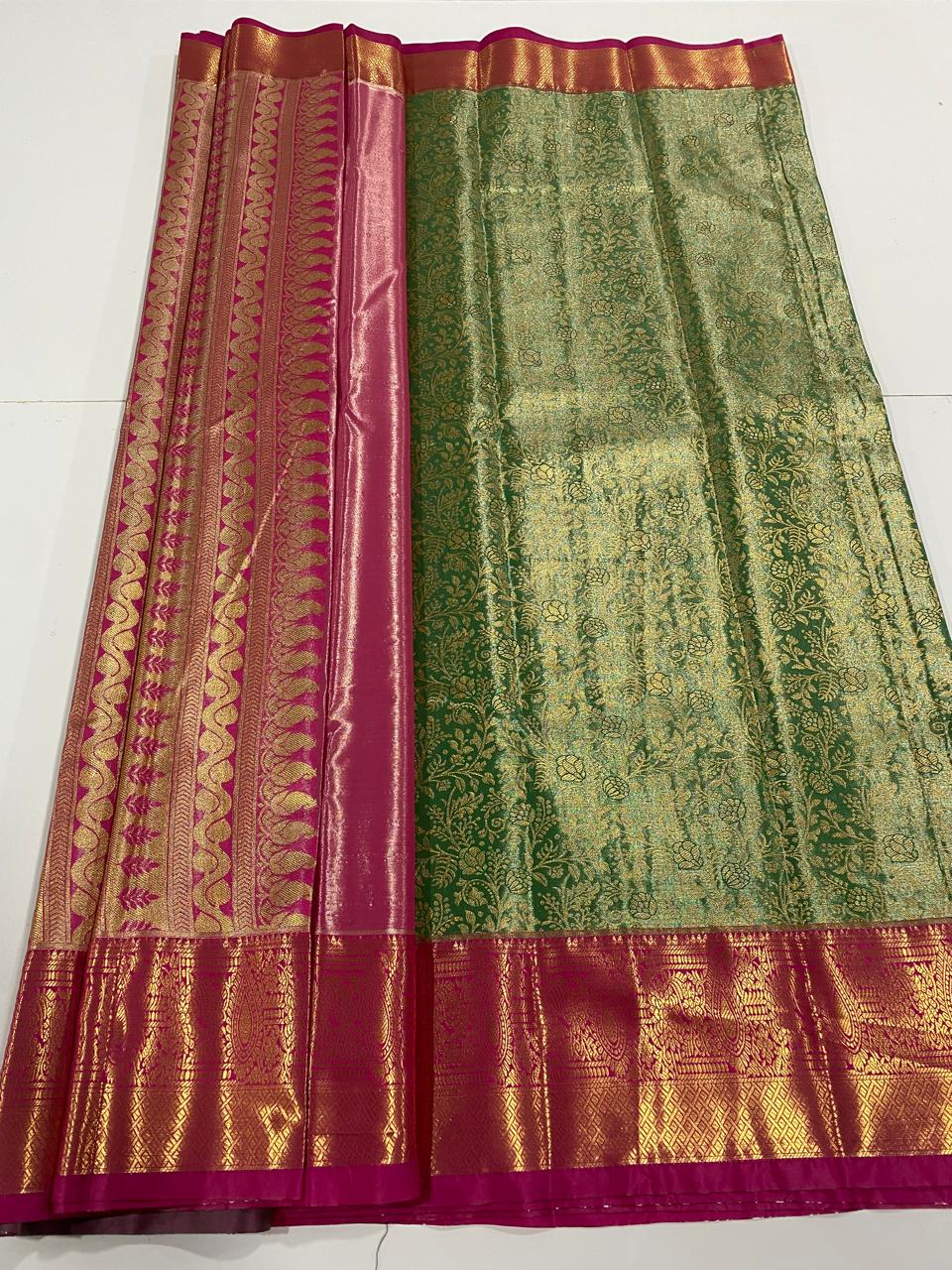 Kanchipuram semi silk sarees  ( 3005-R )