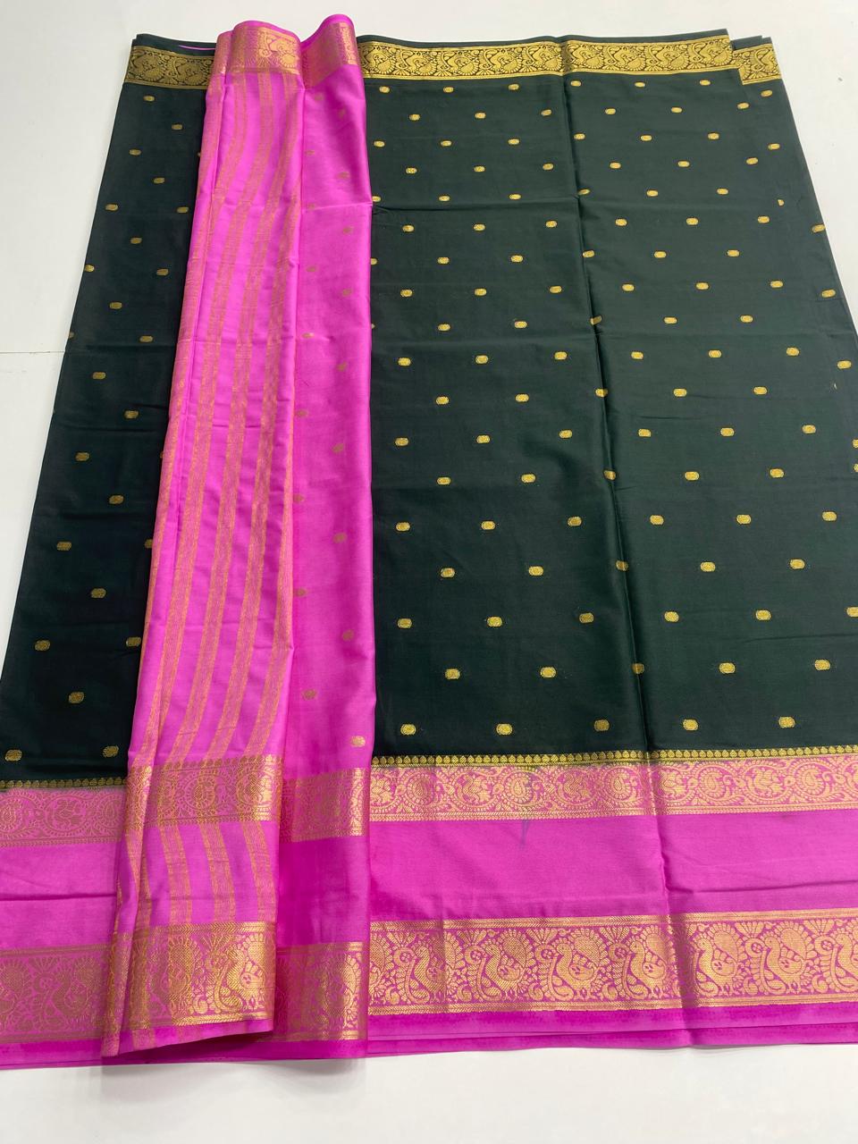 Mysore Crepe Butta Saree (3013)