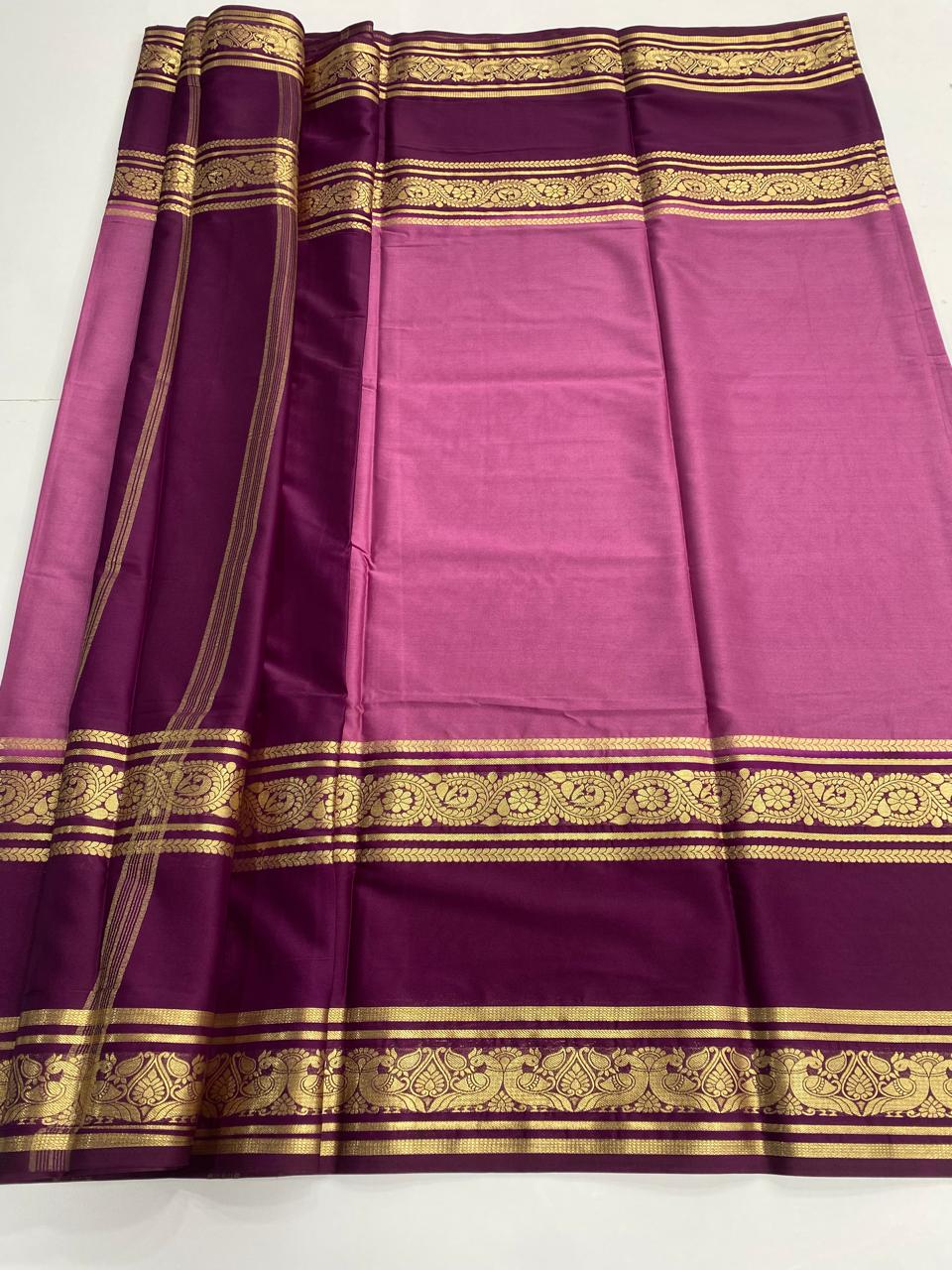 Mysore Crepe Bentex Border Saree (3030)