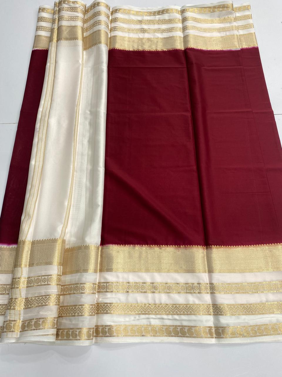 Mysore Crepe Bentex Border Saree (3032)