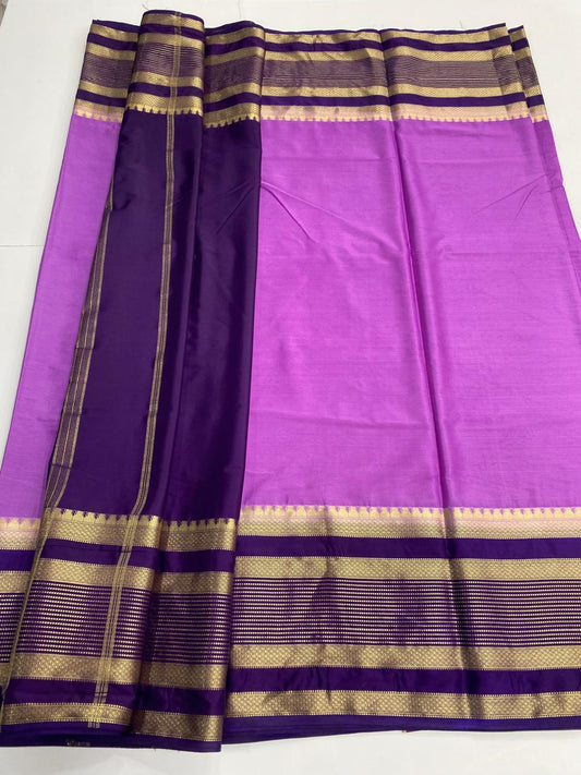 Mysore Crepe Bentex Border Saree  ( 3033-R49 )