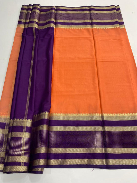 Mysore Crepe Bentex Border Saree  ( 3031-R49 )
