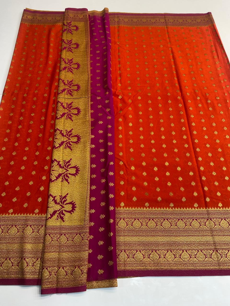 Khaddi Georgette Saree  ( 3035-R )