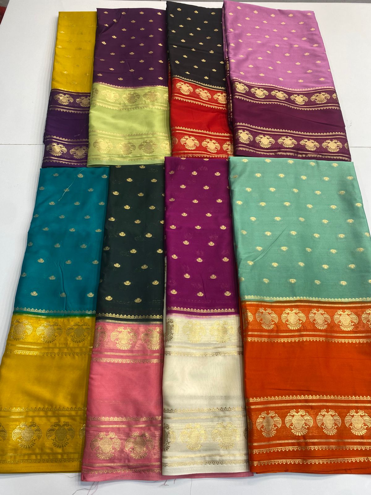 Mysore Crepe Butta Saree(3038)