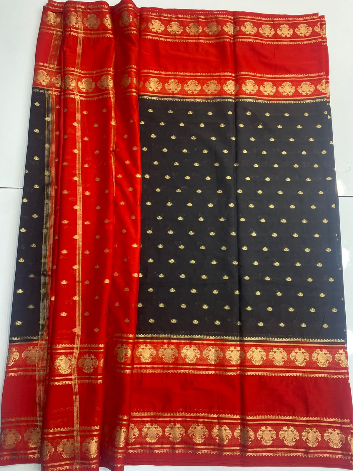 Mysore Crepe Butta Saree(3038)