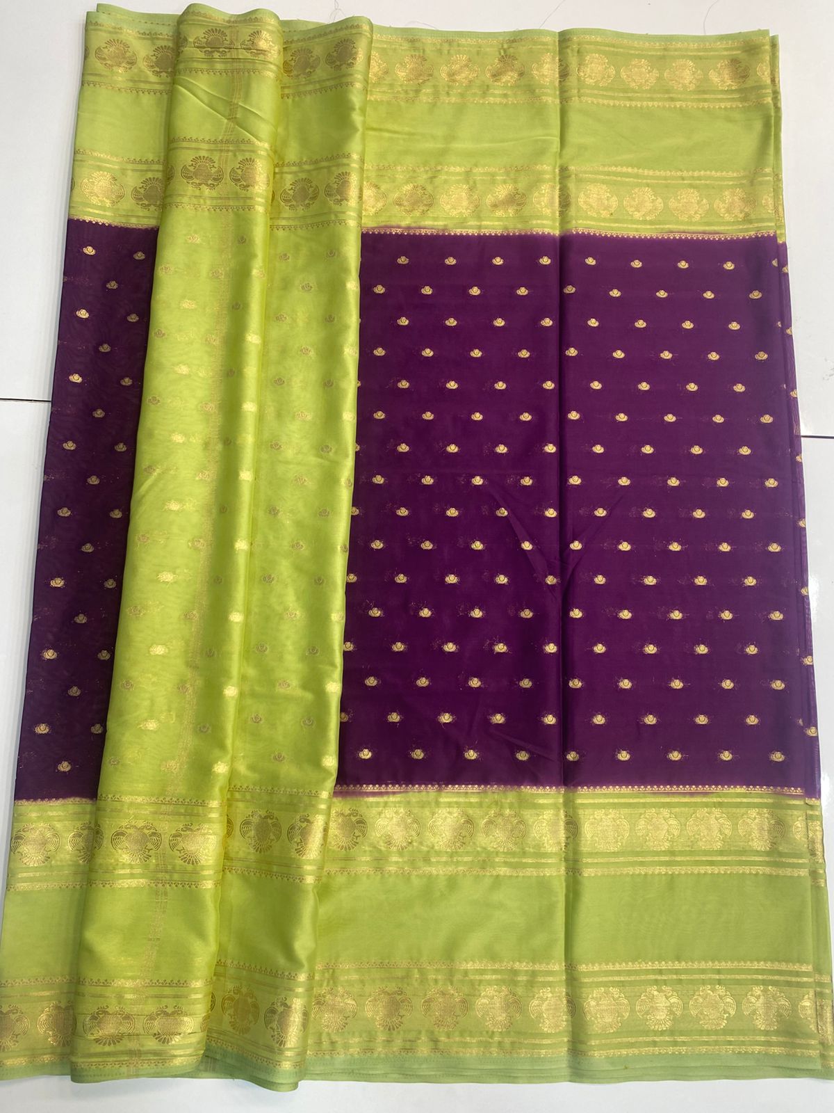 Mysore Crepe Butta Saree(3038)