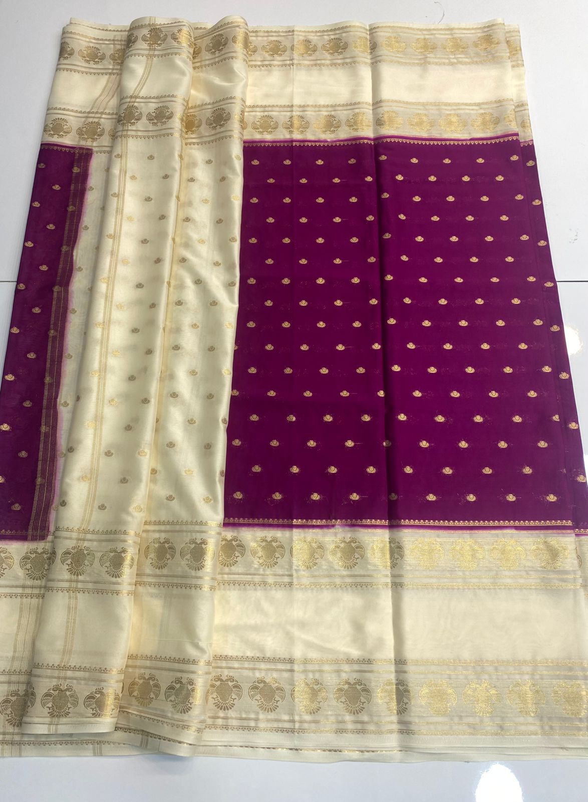 Mysore Crepe Butta Saree(3038)
