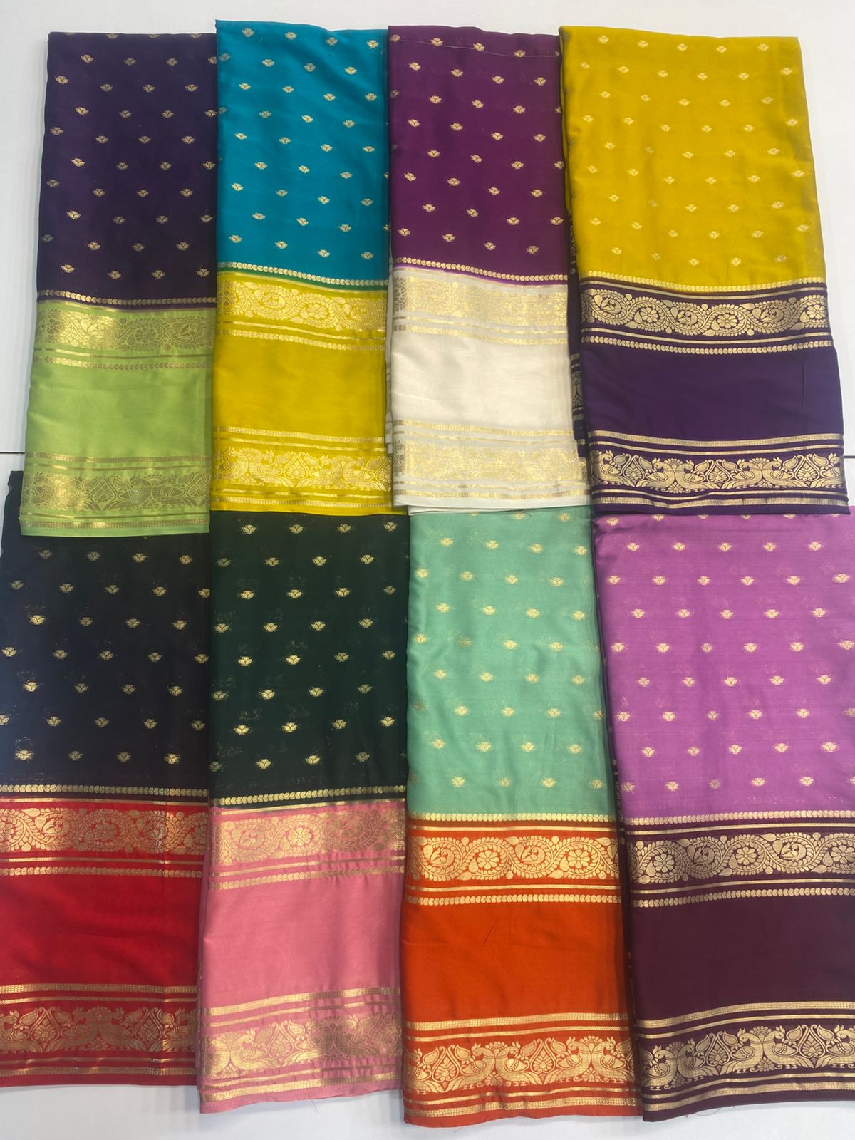 Mysore Crepe Butta Saree(3047)
