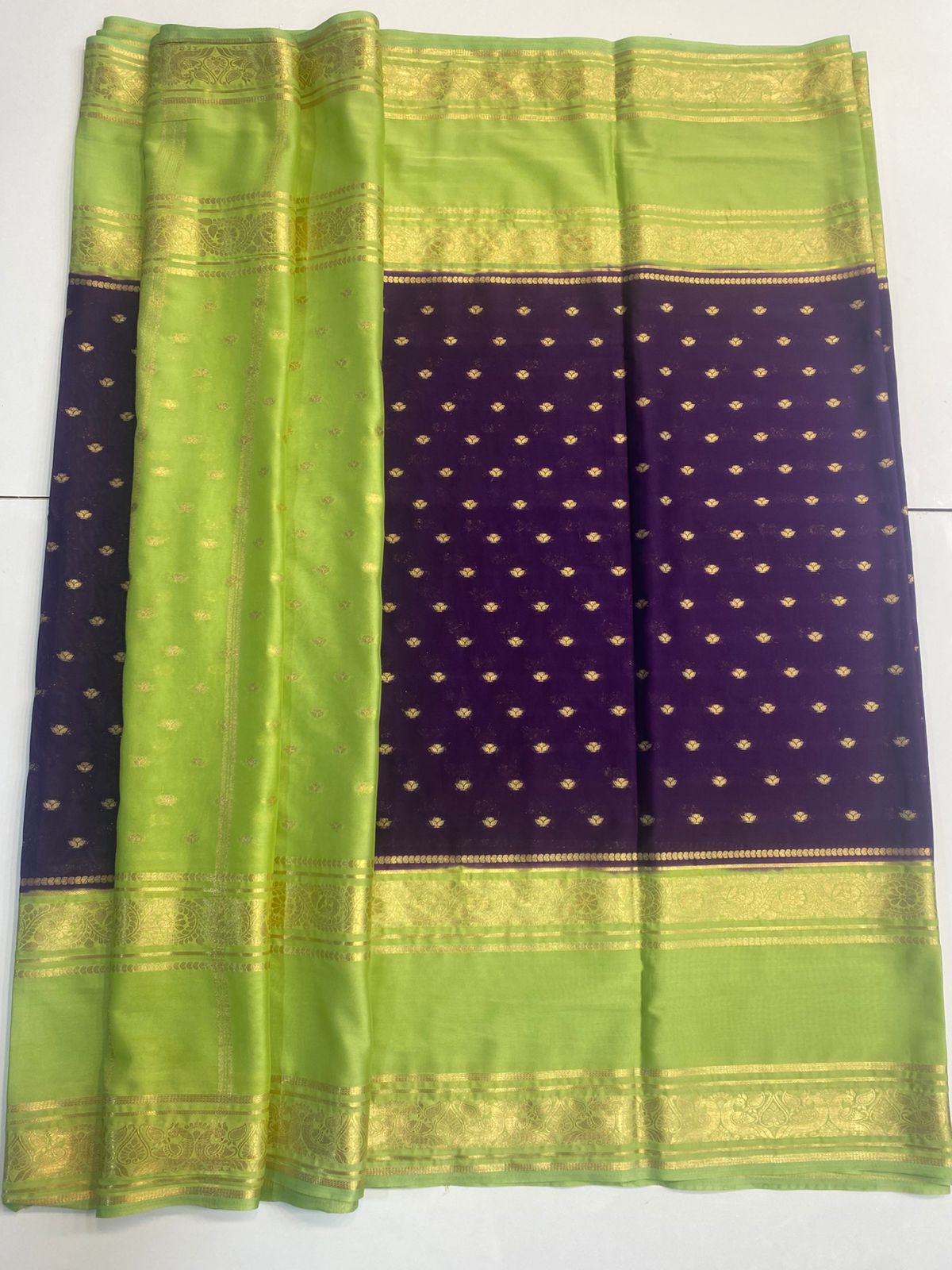 Mysore Crepe Butta Saree(3047)