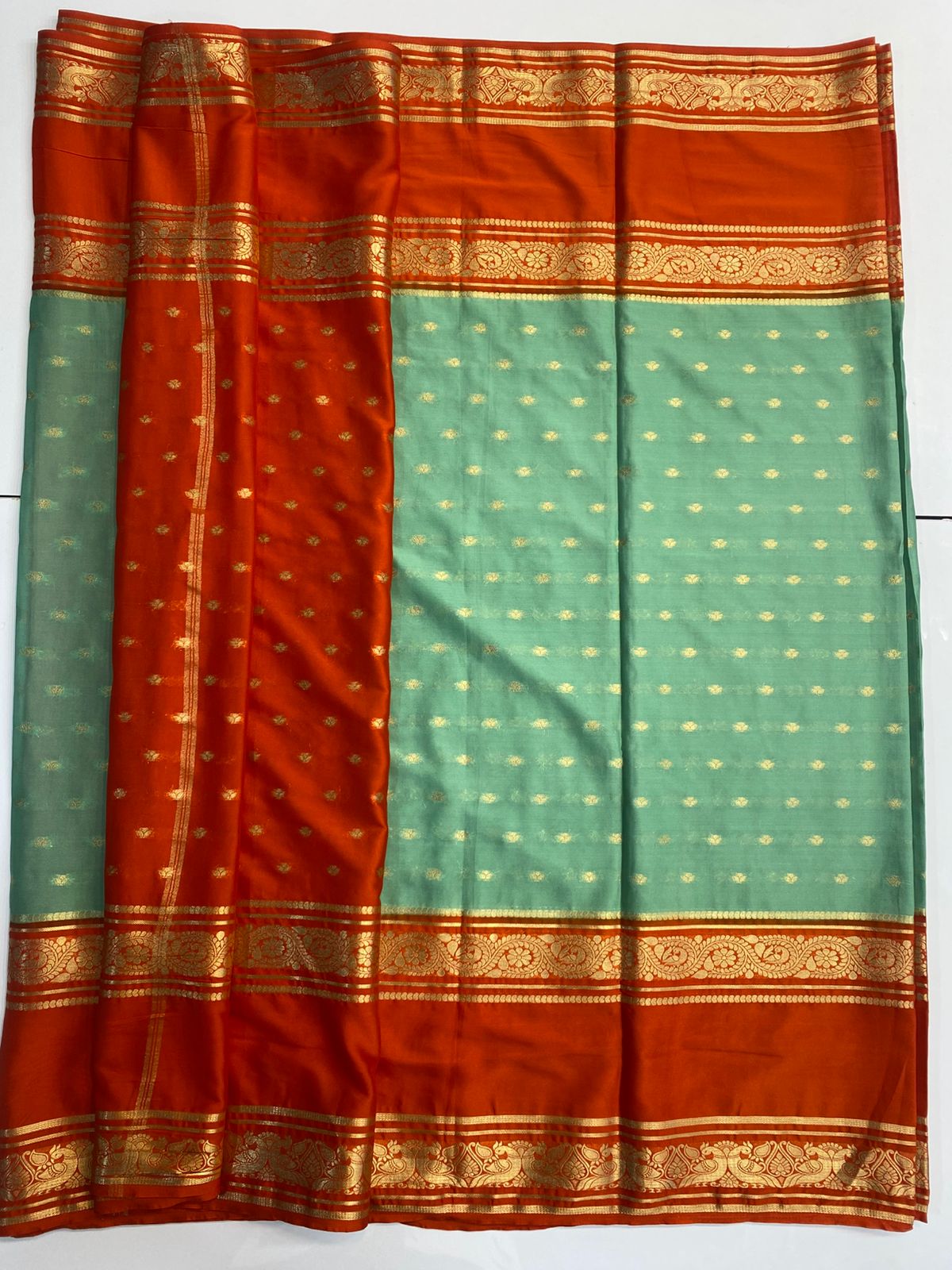 Mysore Crepe Butta Saree(3047)
