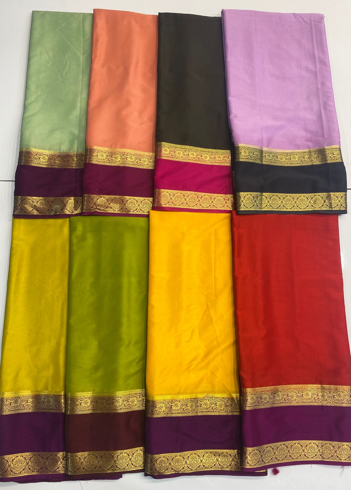 Mysore Crepe Bentex Border Saree(3042)