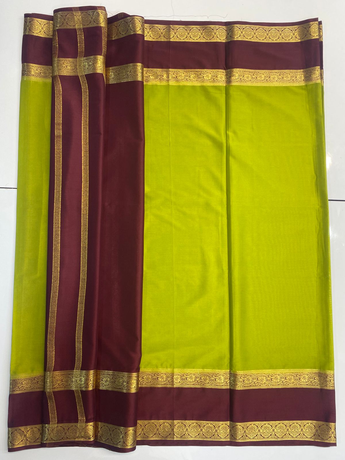 Mysore Crepe Bentex Border Saree(3042)