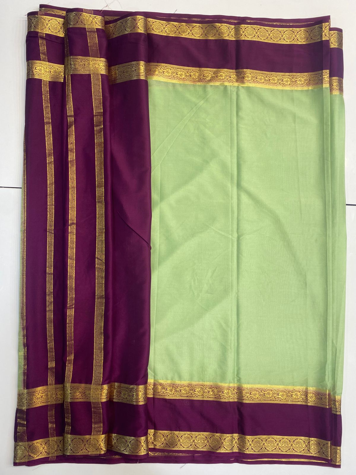 Mysore Crepe Bentex Border Saree(3042)